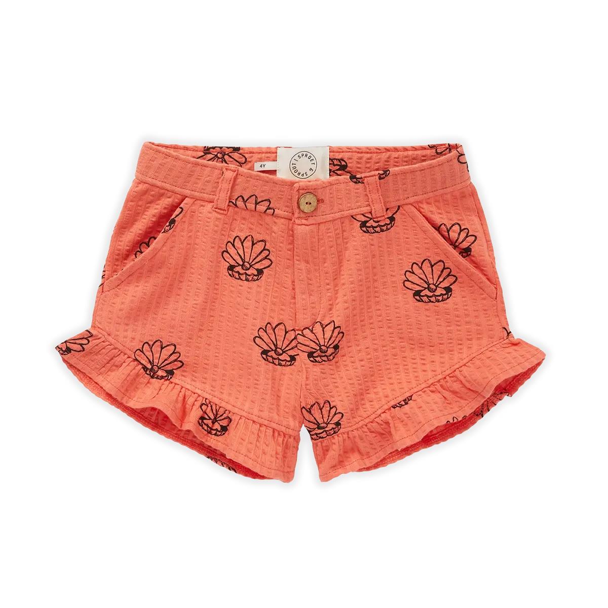 SPROET & SPROUT - Ruffle short Shell print